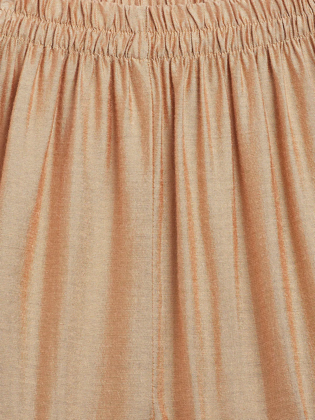 Jashvi SISHU Girls' Green Zari Kurta And Rose Gold Sharara Set