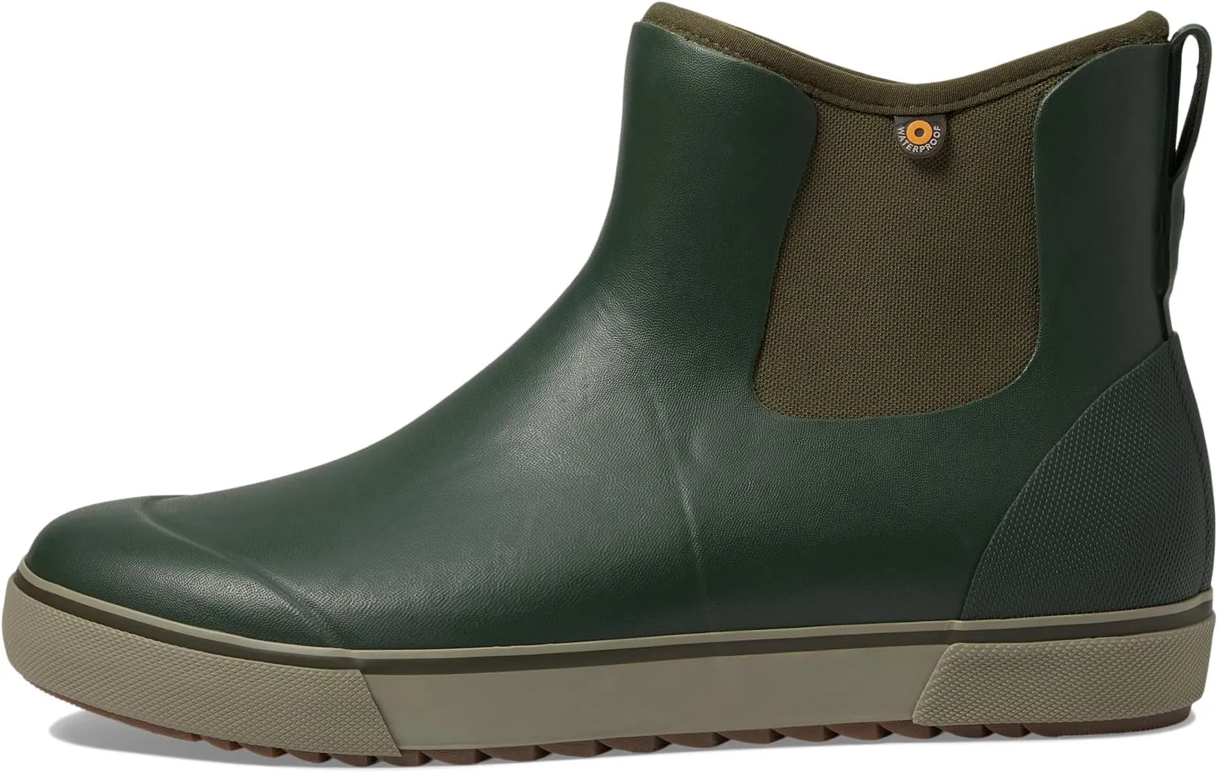 Kicker Rain Chelsea Neo Bogs Rubber Boots, Dark Green Multi