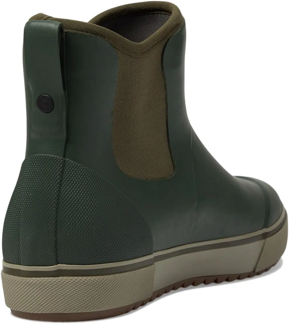 Kicker Rain Chelsea Neo Bogs Rubber Boots, Dark Green Multi