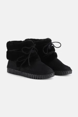 Knöchelhohe Stiefel - Black