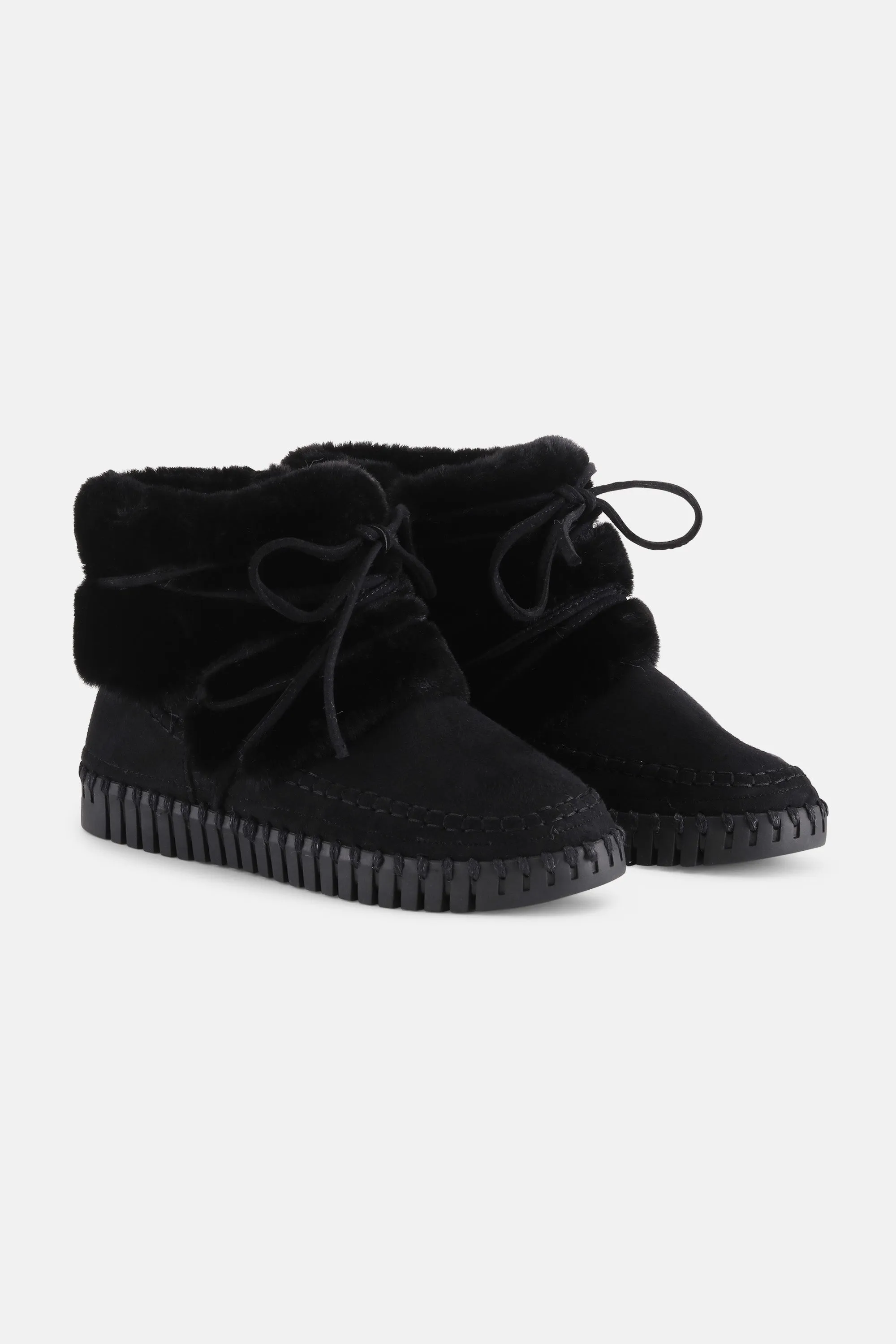 Knöchelhohe Stiefel - Black