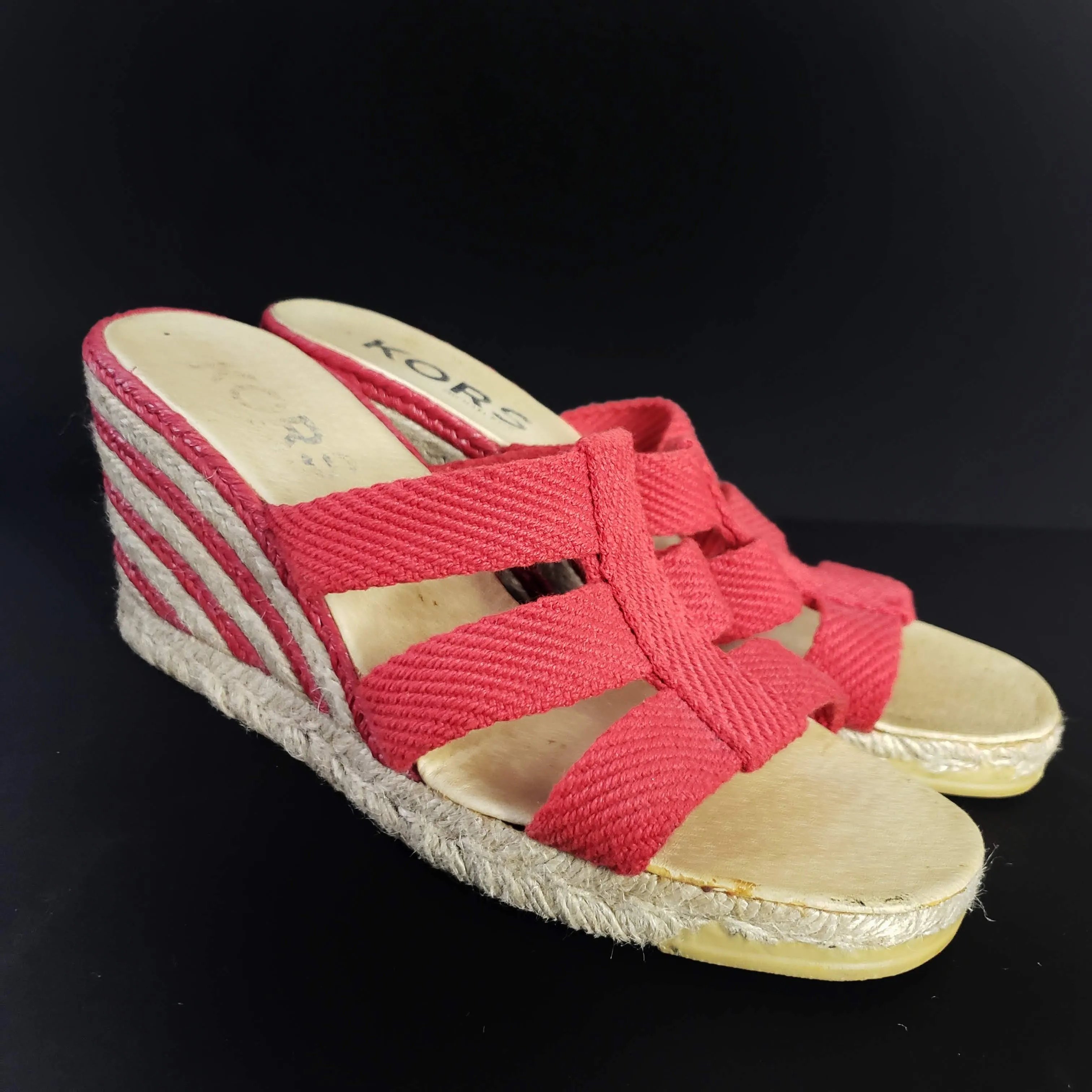 Kors Wedge Sandals Size 8