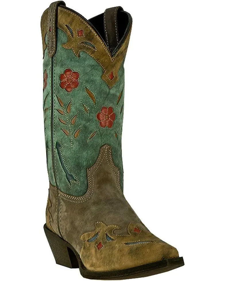 Laredo Womens Floral Western Boots Style 52138