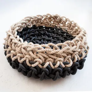 Large Neoprene & Hemp Basket