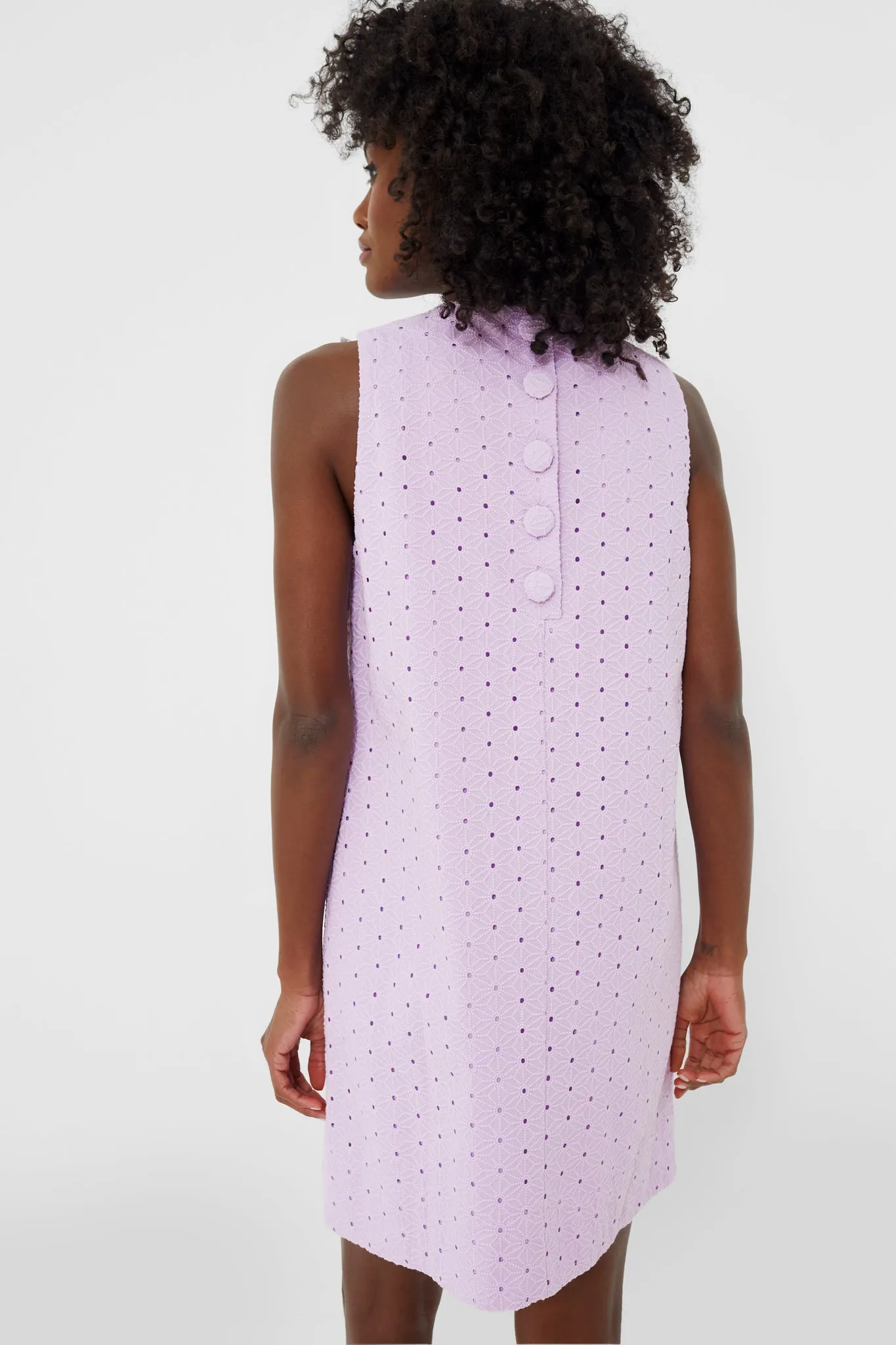 Lavender Eyelet Sleeveless Folly Dress