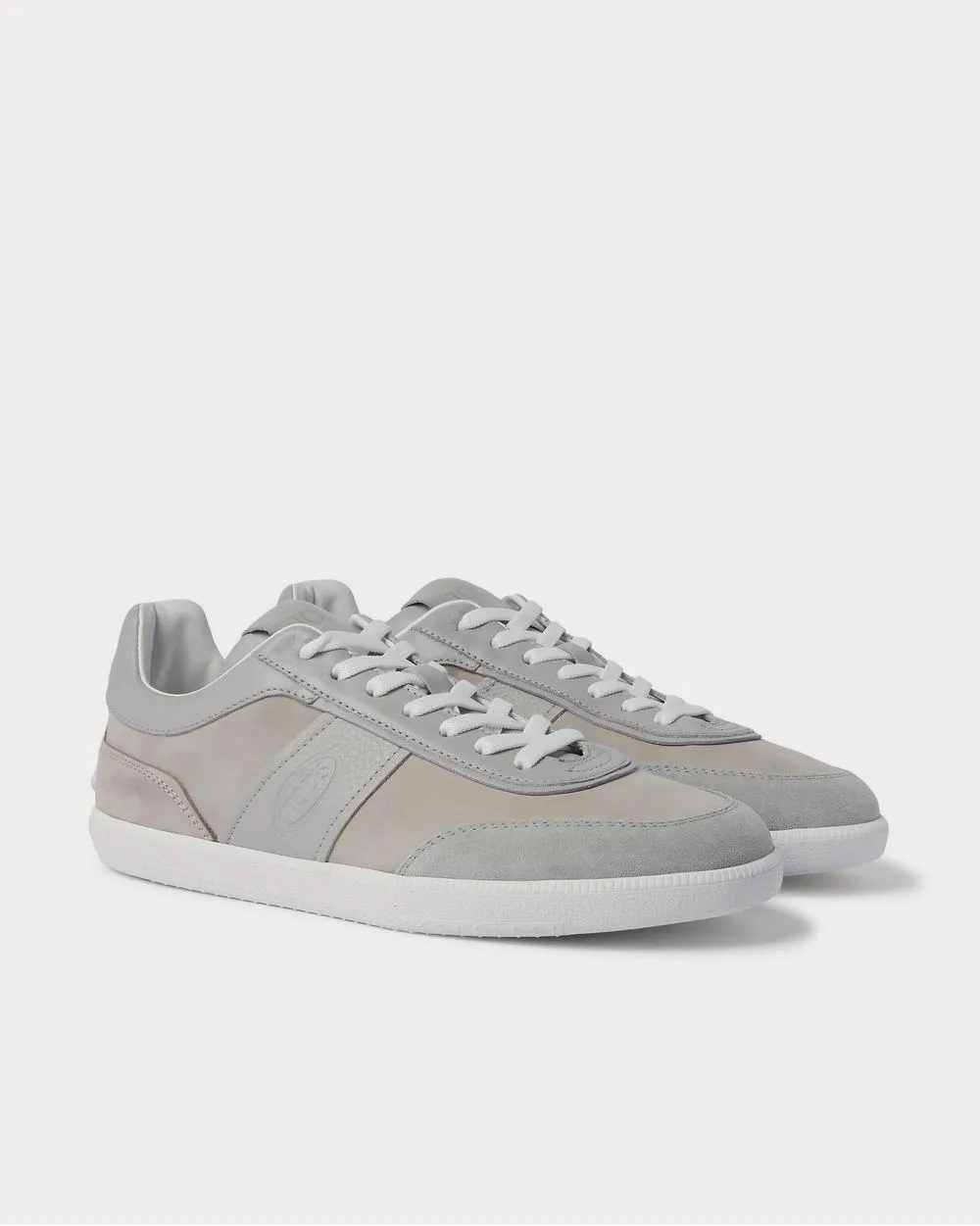 Leather, Nubuck and Suede  Navy low top sneakers