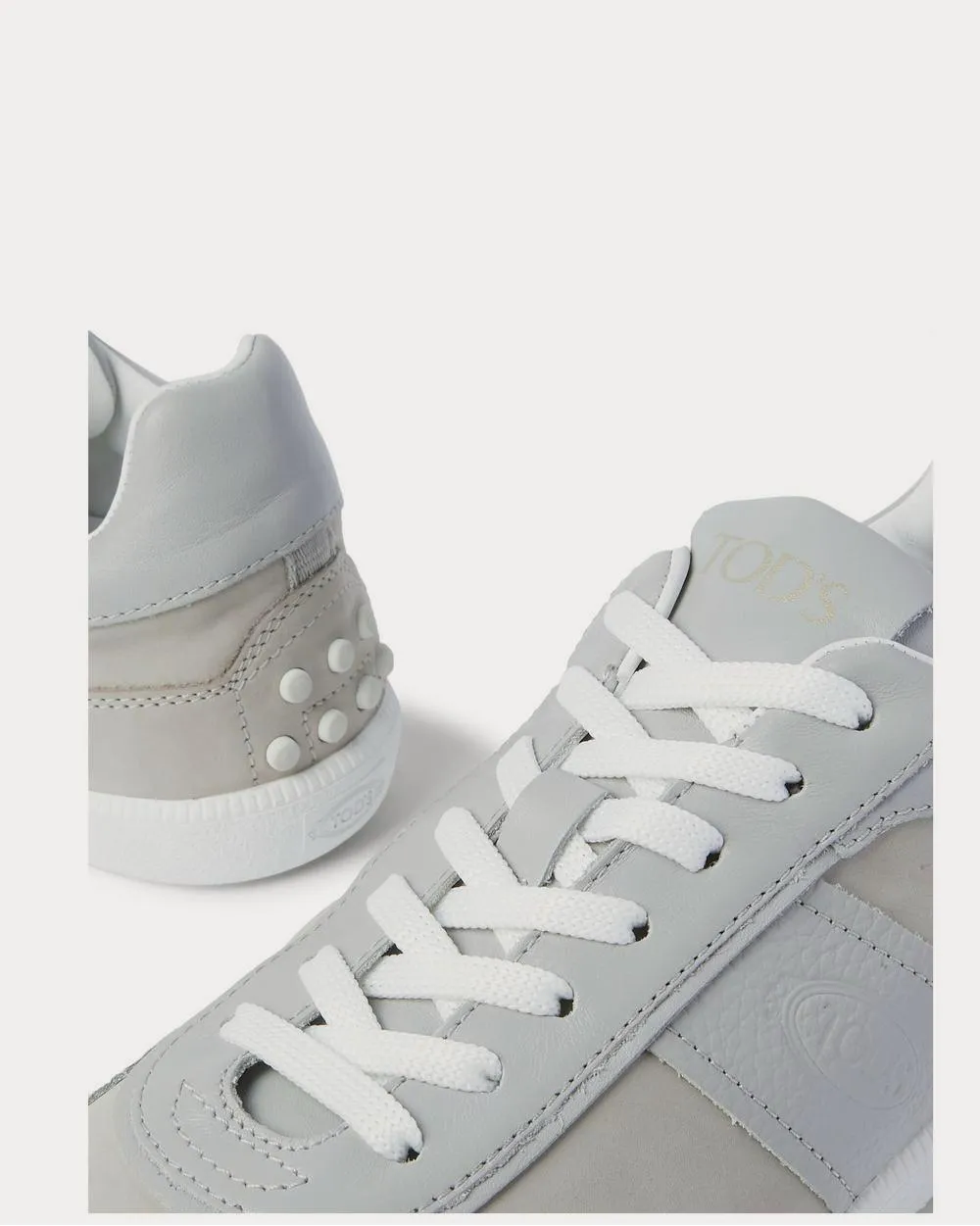 Leather, Nubuck and Suede  Navy low top sneakers