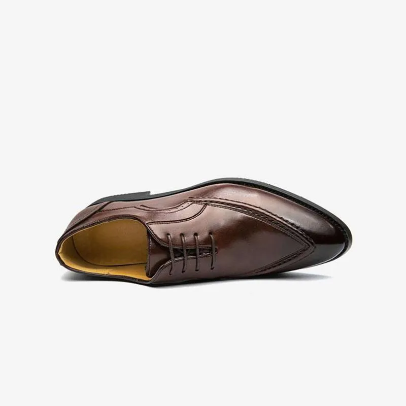Leather Vintage Lace-Up Shoes