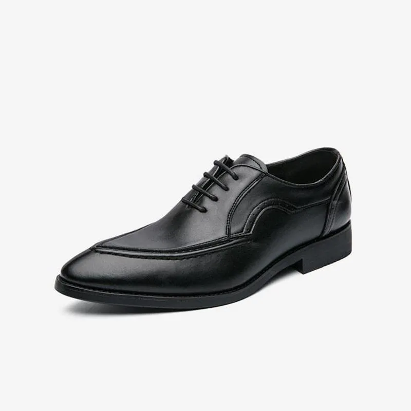 Leather Vintage Lace-Up Shoes