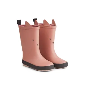 Liewood Rio Rain Boot Rabbit Dark Rose