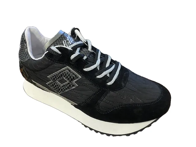 Lotto Leggenda scarpa sneakers da donna per il il tempo libero Wedge W 218731 1H8 nero-titanio