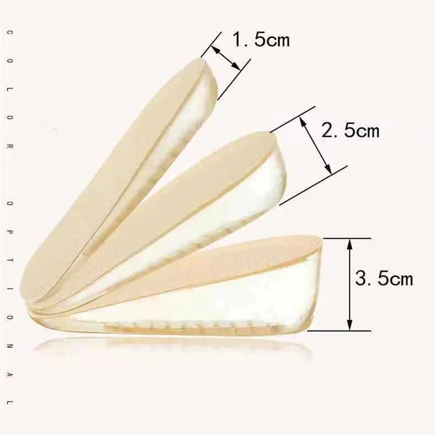 Medium 1 Pairs Silicone Heel Pads Shoes Insole (1163 Cm)