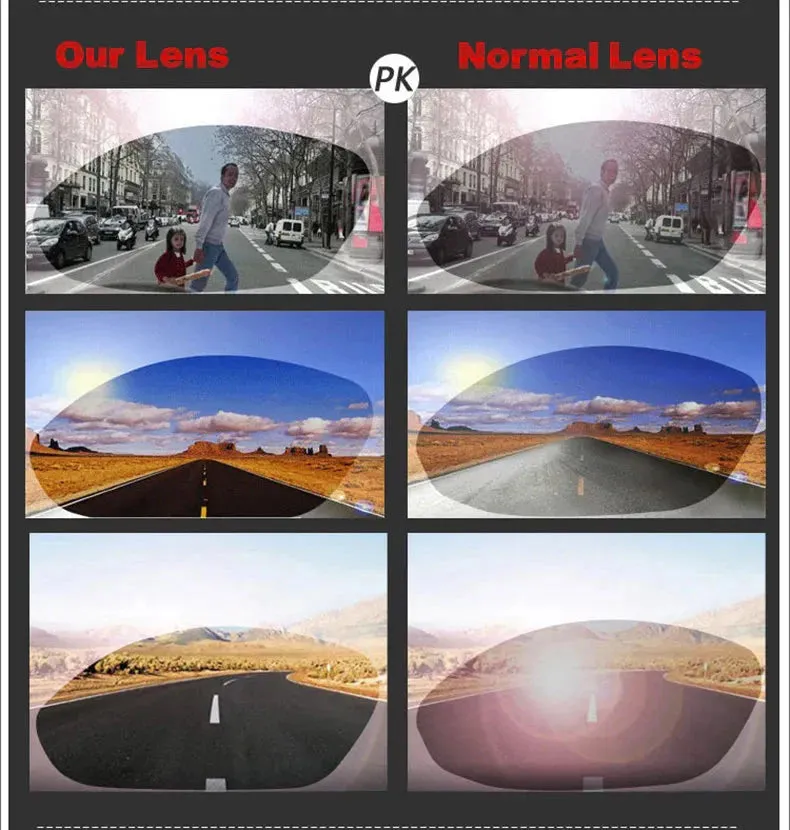 Men and Women Night Vision Anti-glare UV400 Lens Driving Sunglasses