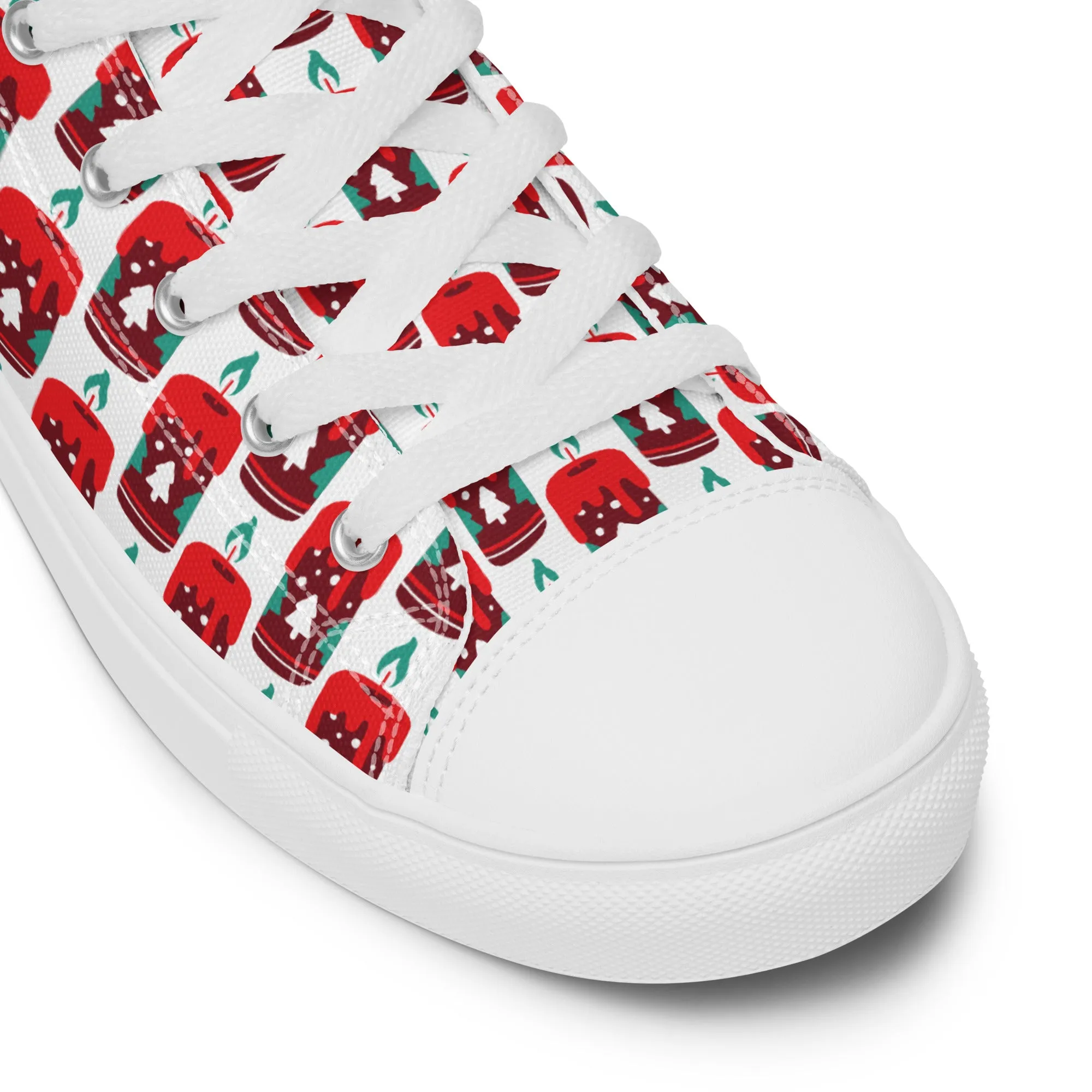 Men Christmas High Top Canvas Shoes (Glamourange Holiday Magic Canvas Shoes For Men - 0010)