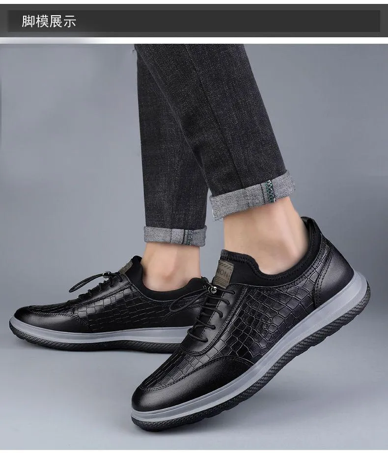 Men's Leather Business Slip-On Driving Shoes