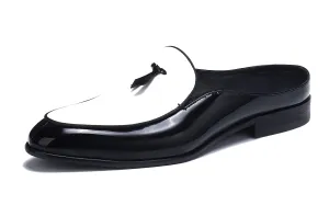 Men's Open Slip-On Leather Mules