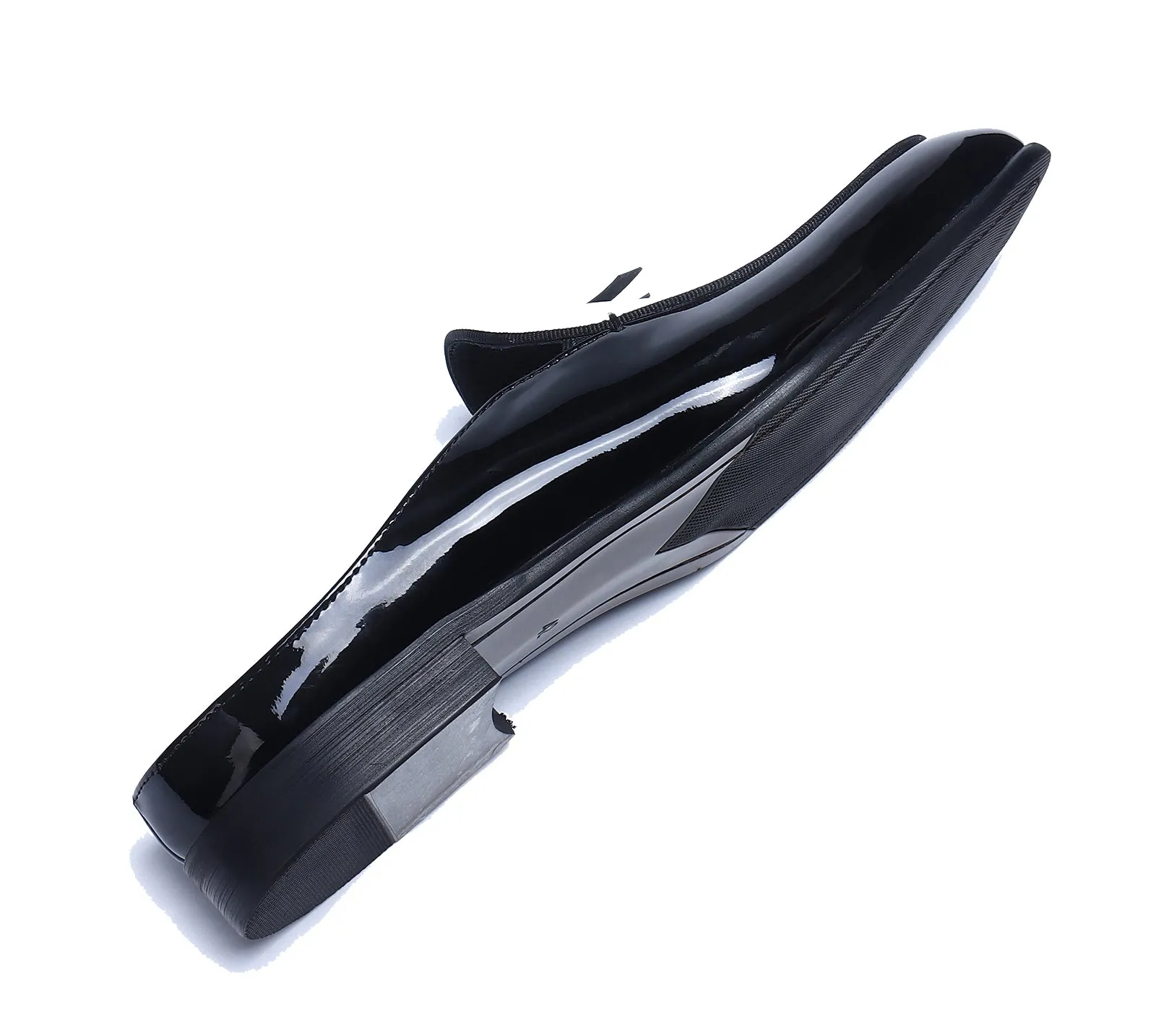 Men's Open Slip-On Leather Mules