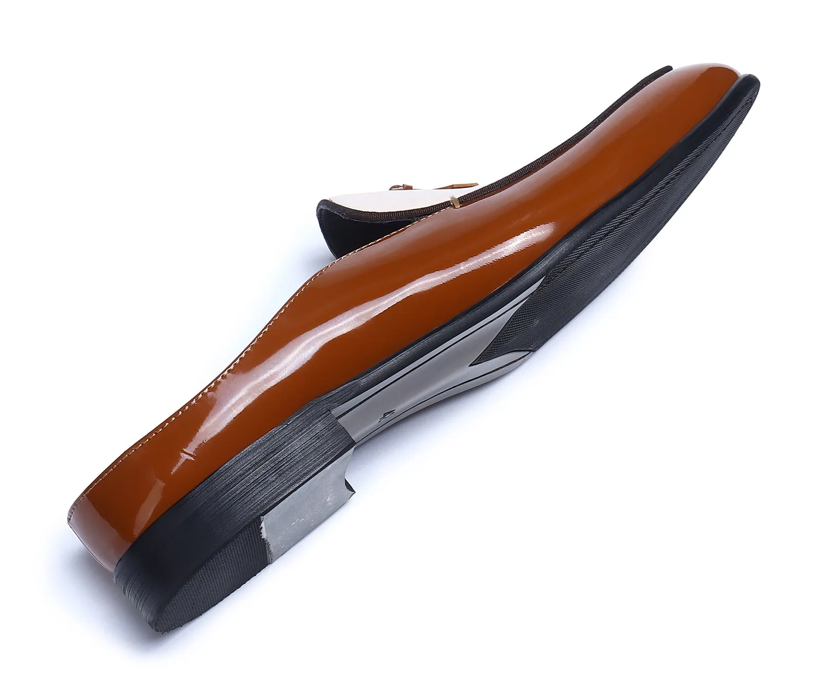 Men's Open Slip-On Leather Mules