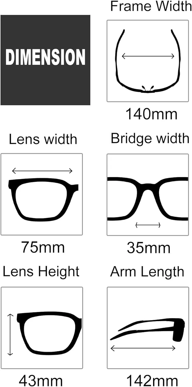 Men's Polarized Sunglasses: Advanced UV Protection, Ultralight Al-Mg Frame for Cycling, Golfing & Driving