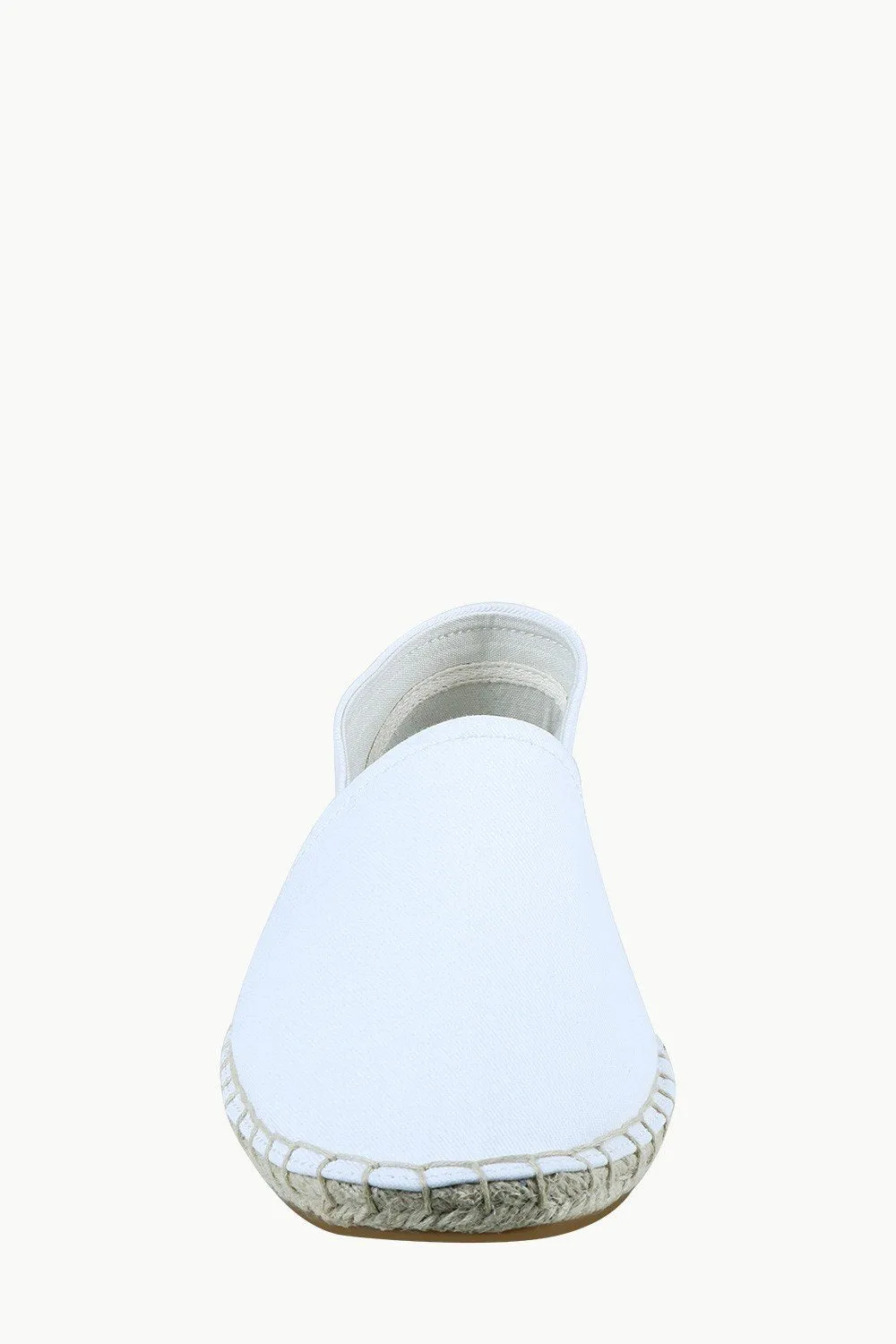 Men's White Canvas Basque Espadrilles