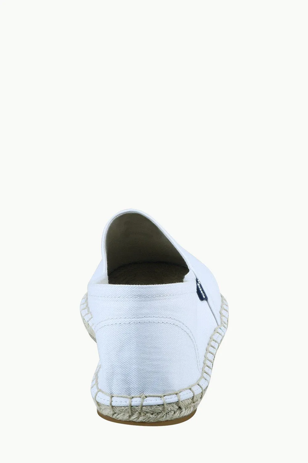 Men's White Canvas Basque Espadrilles