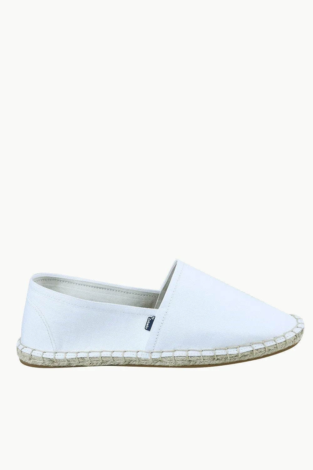 Men's White Canvas Basque Espadrilles