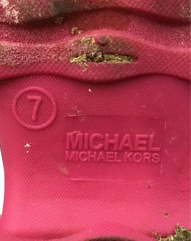 Michael Kors Women's Pink Rain Boots - Size 7