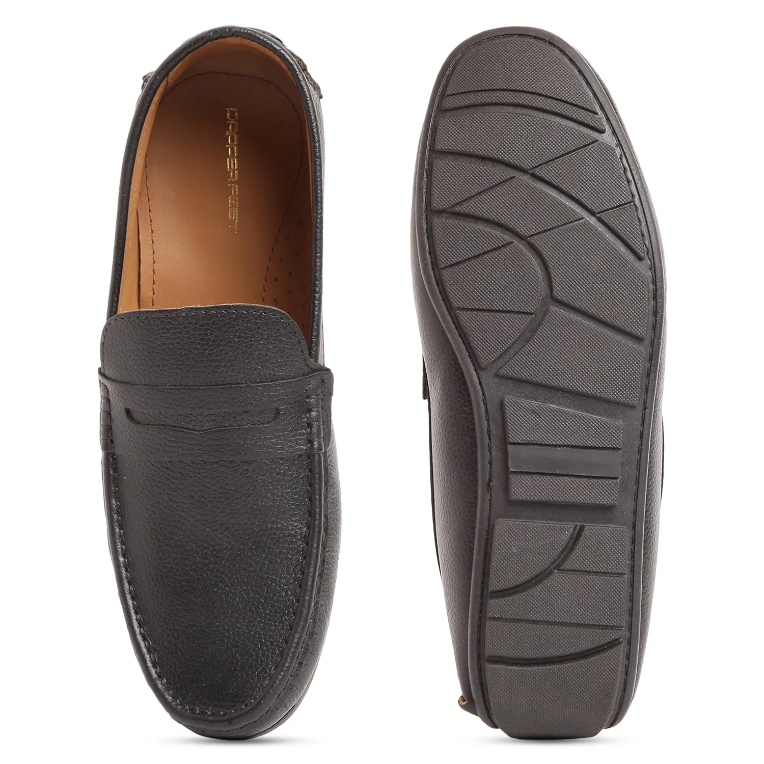 Mild Leather Driving Shoe - Black