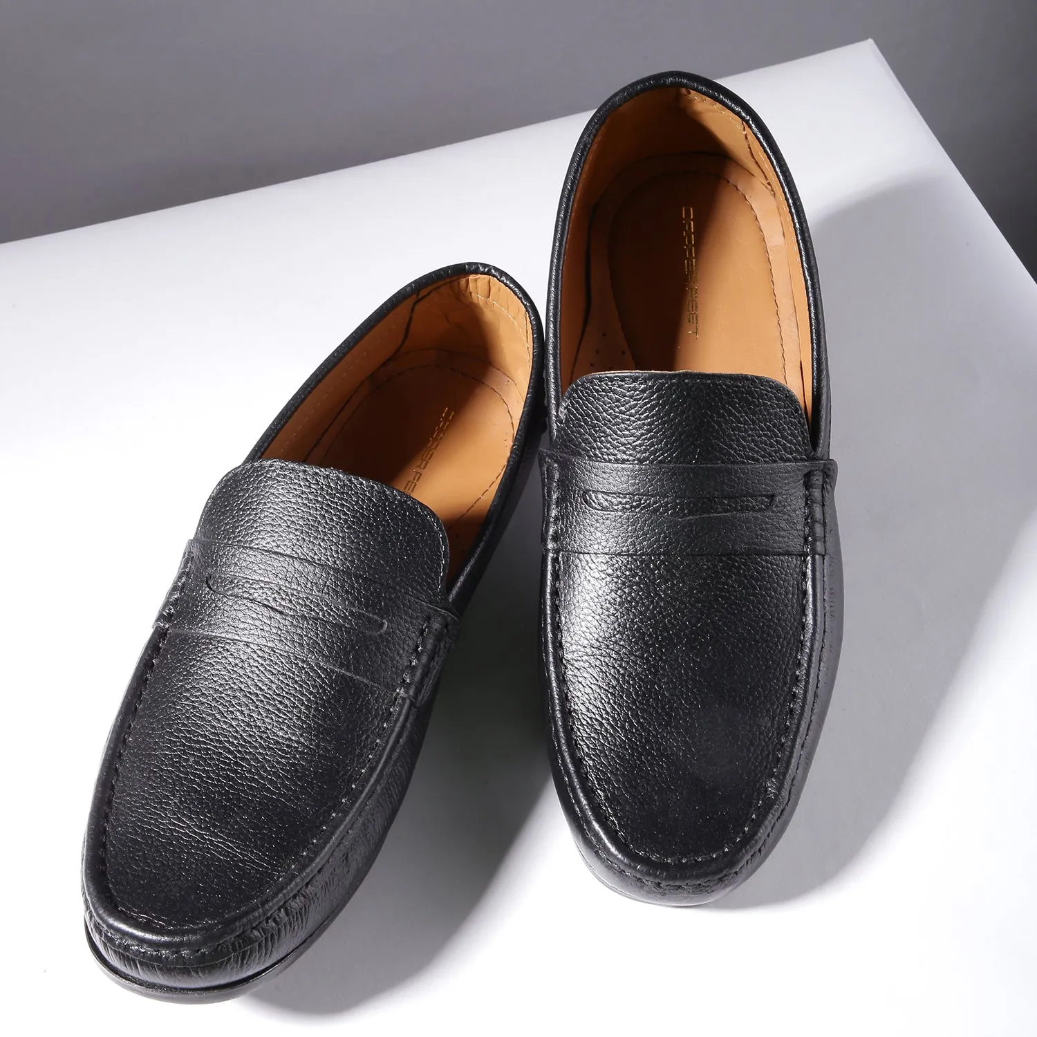 Mild Leather Driving Shoe - Black
