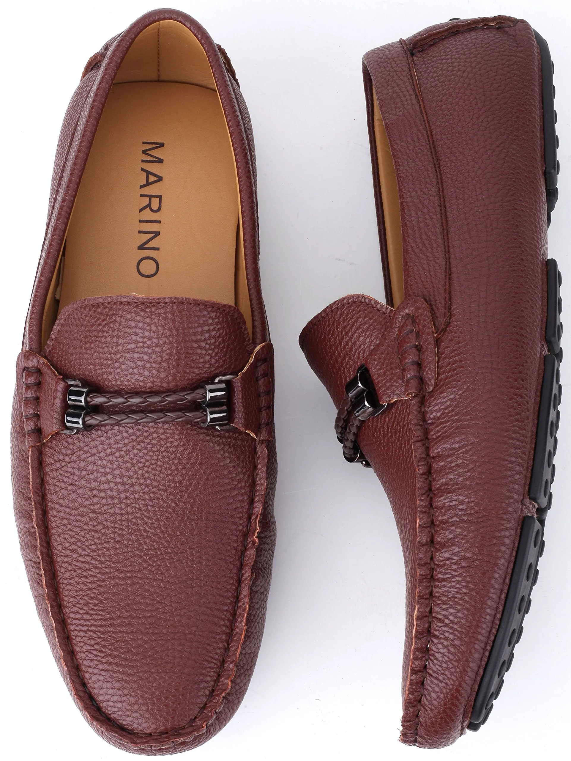 Mio Marino Men's Dress/Casual Loafers  Color Brown Size 10.5