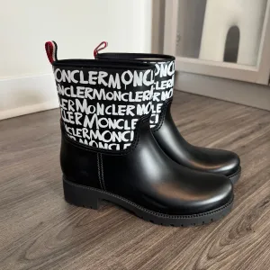 Moncler Ginette Logo Rain Boots