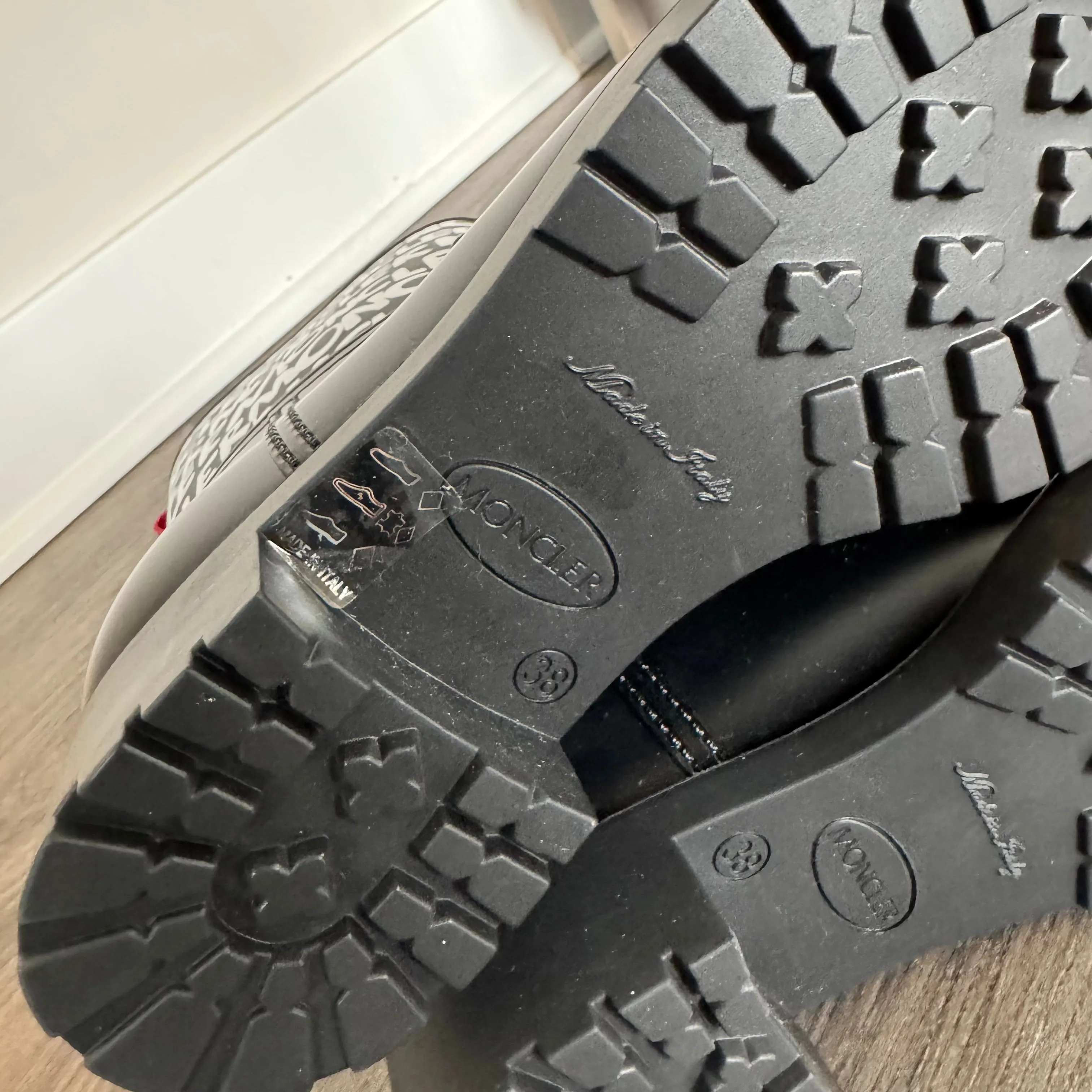 Moncler Ginette Logo Rain Boots