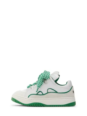 MSGM   Leather lace-up sneakers 