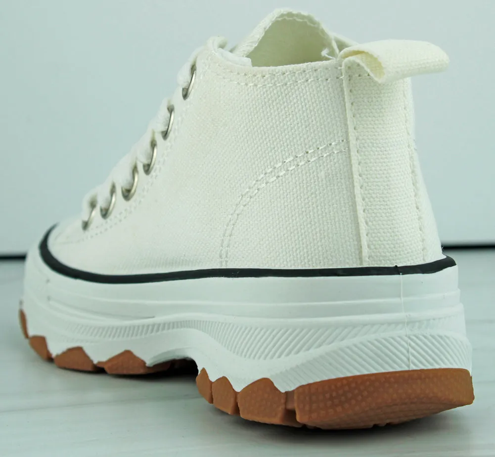 Murphy 1K Little Kids High Top Platform Canvas Sneakers