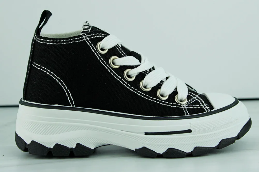 Murphy 1K Little Kids High Top Platform Canvas Sneakers