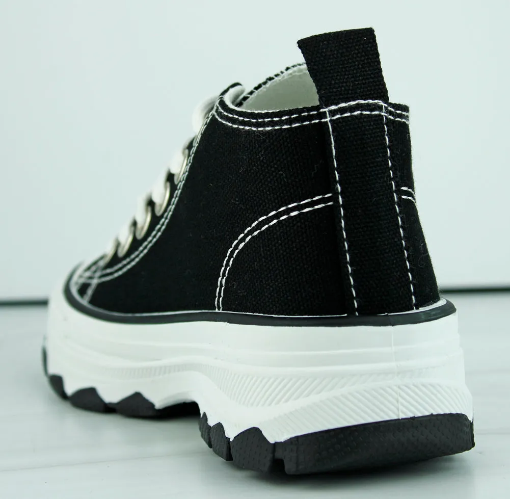 Murphy 1K Little Kids High Top Platform Canvas Sneakers
