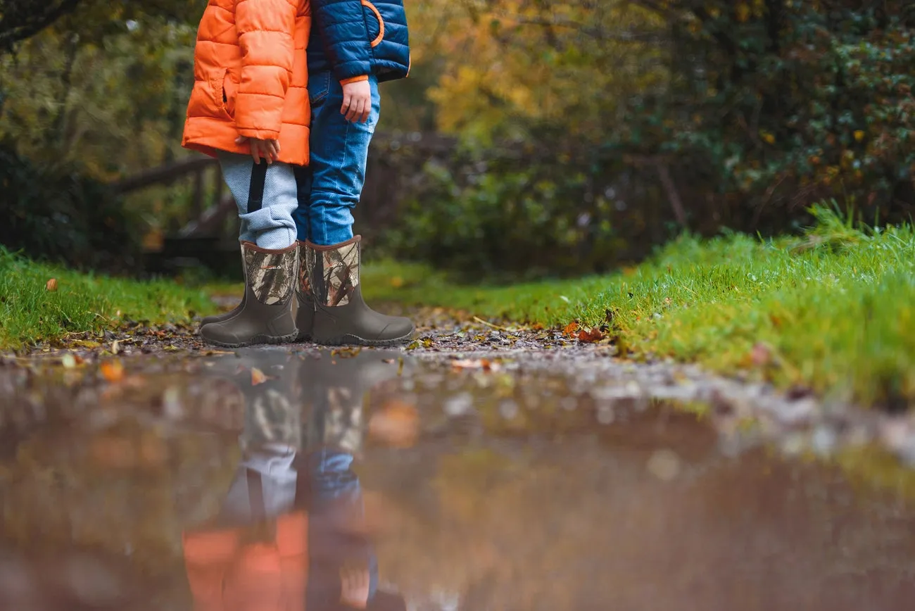 Neoprene Rubber Rain Boots: Camo
