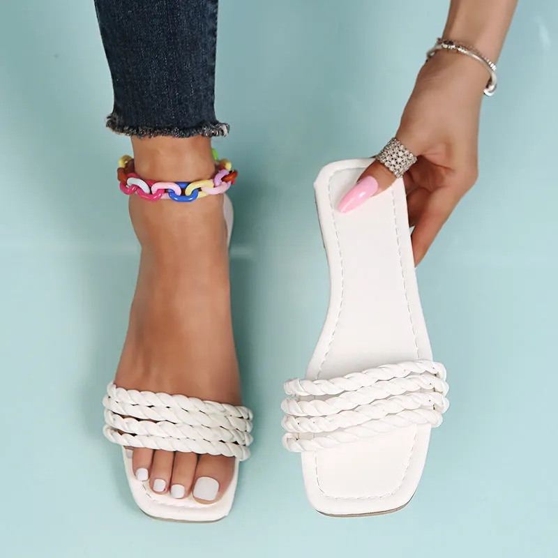 New one-word woven slippers (HPSD058)