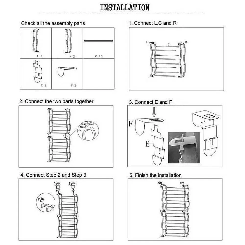 NNEDSZ 36 Pair Shoe Holder Organiser Over The Door Hanging Shelf Rack Storage Hook