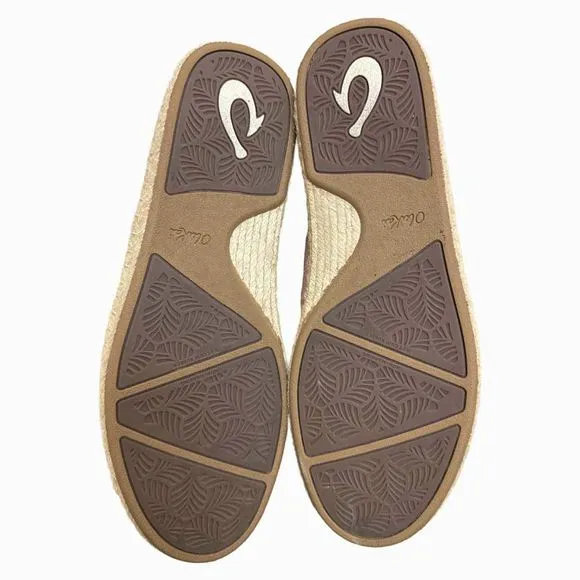 OLUKAI NWOT! olukai kaula pa'a kapa LIGHT LINK ESPADRILLES SIZE 10