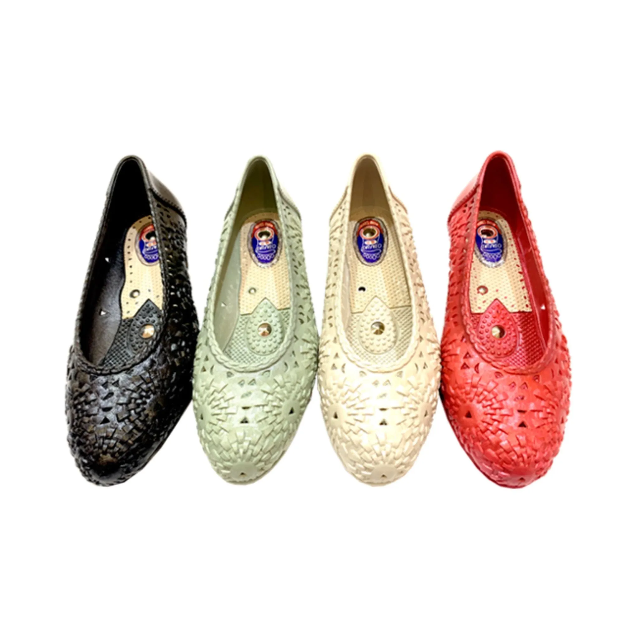 Otafuku Health Shoes  Flower - Black