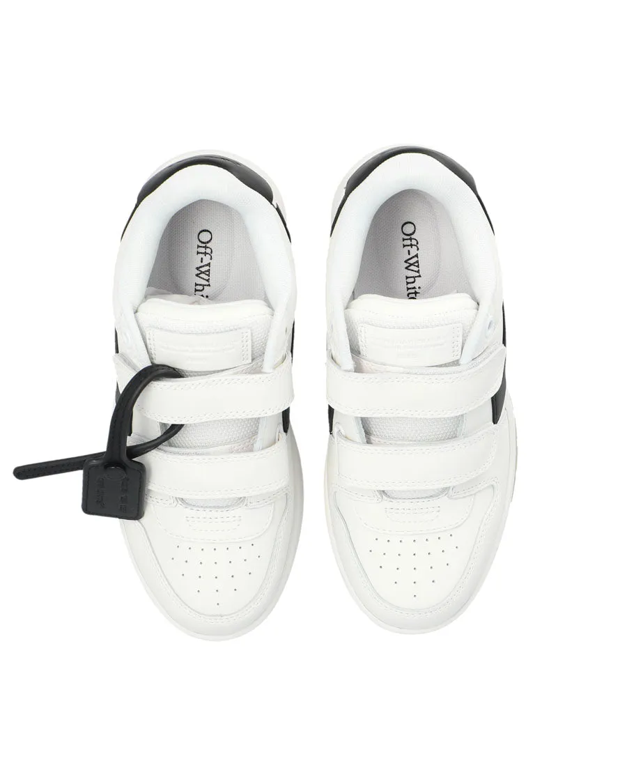Out of Office Sneakers w/ Straps - White/Black