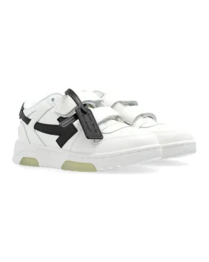 Out of Office Sneakers w/ Straps - White/Black