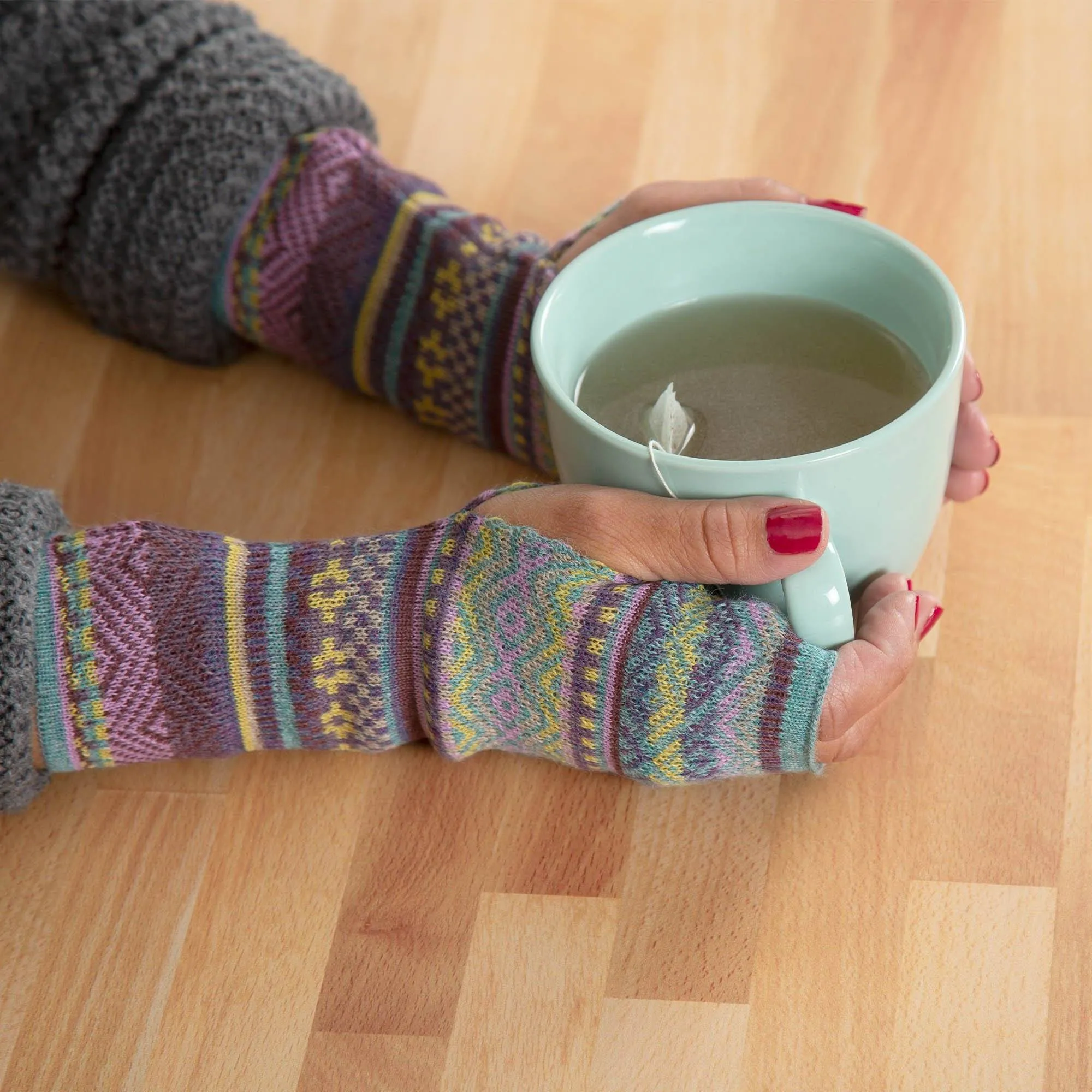 Peruvian Alpaca Fingerless Mittens | Handmade, Fair Trade, 100% Alpaca Fiber
