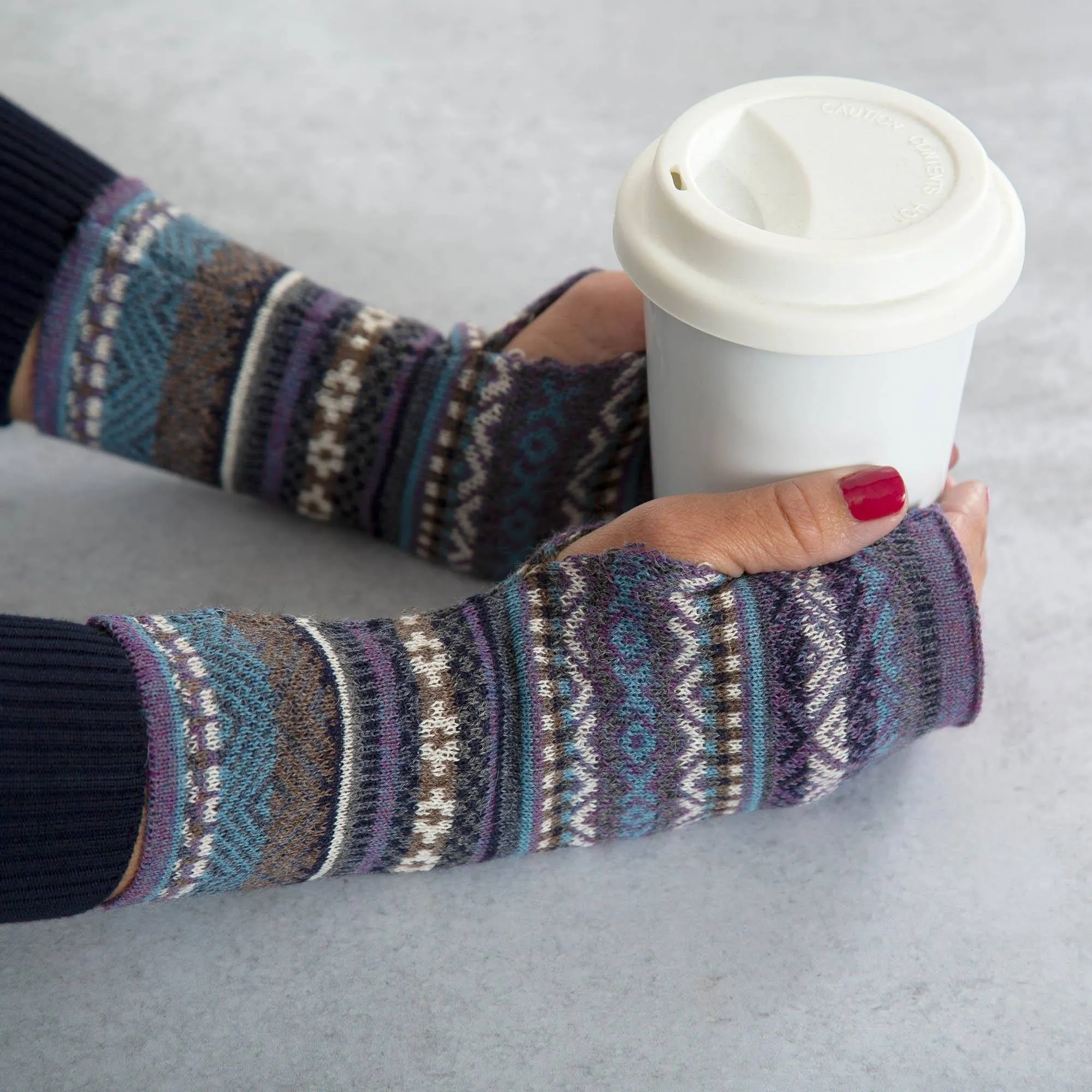 Peruvian Alpaca Fingerless Mittens | Handmade, Fair Trade, 100% Alpaca Fiber