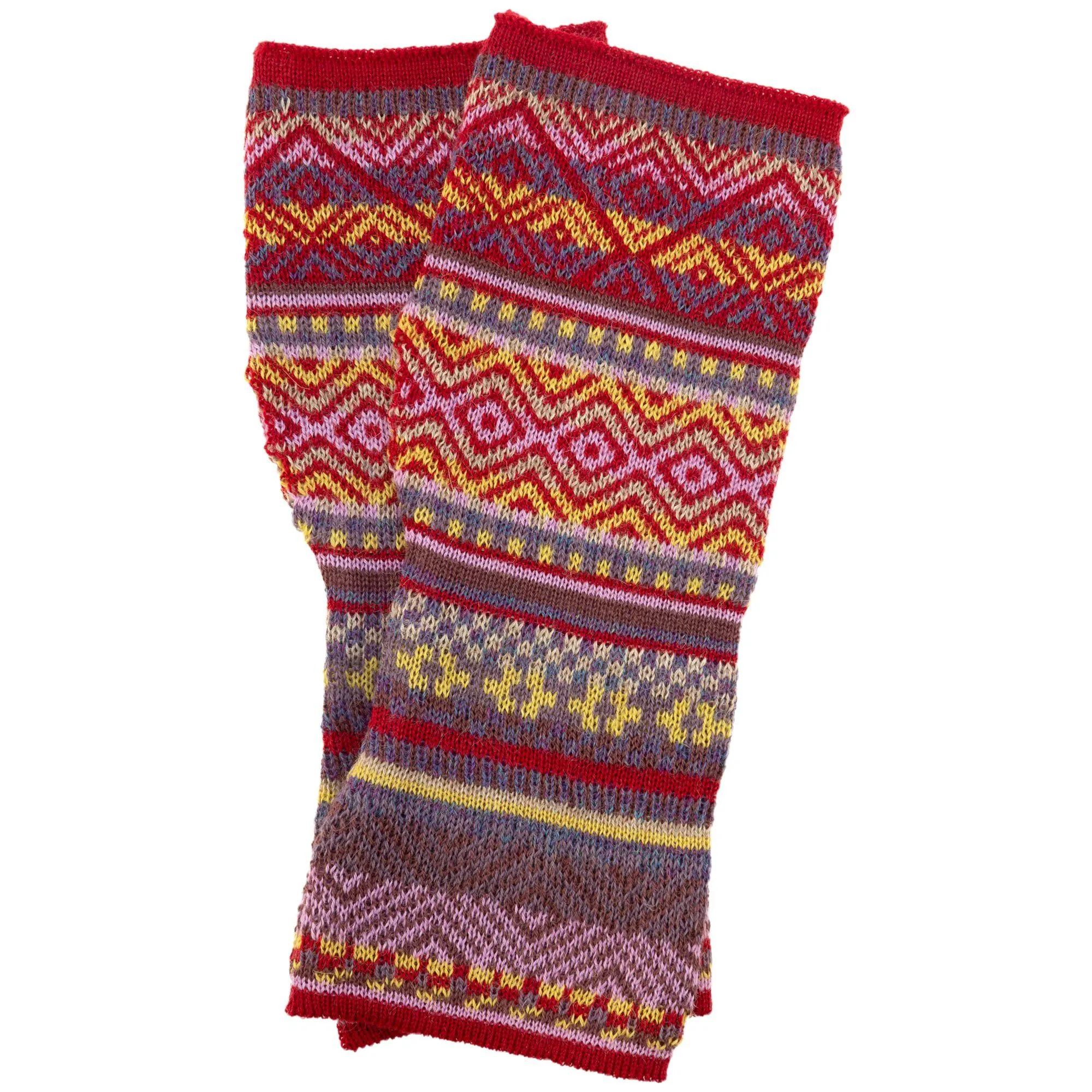 Peruvian Alpaca Fingerless Mittens | Handmade, Fair Trade, 100% Alpaca Fiber