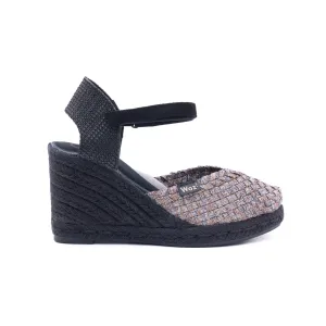 Pisa Silver & Nude Espadrilles