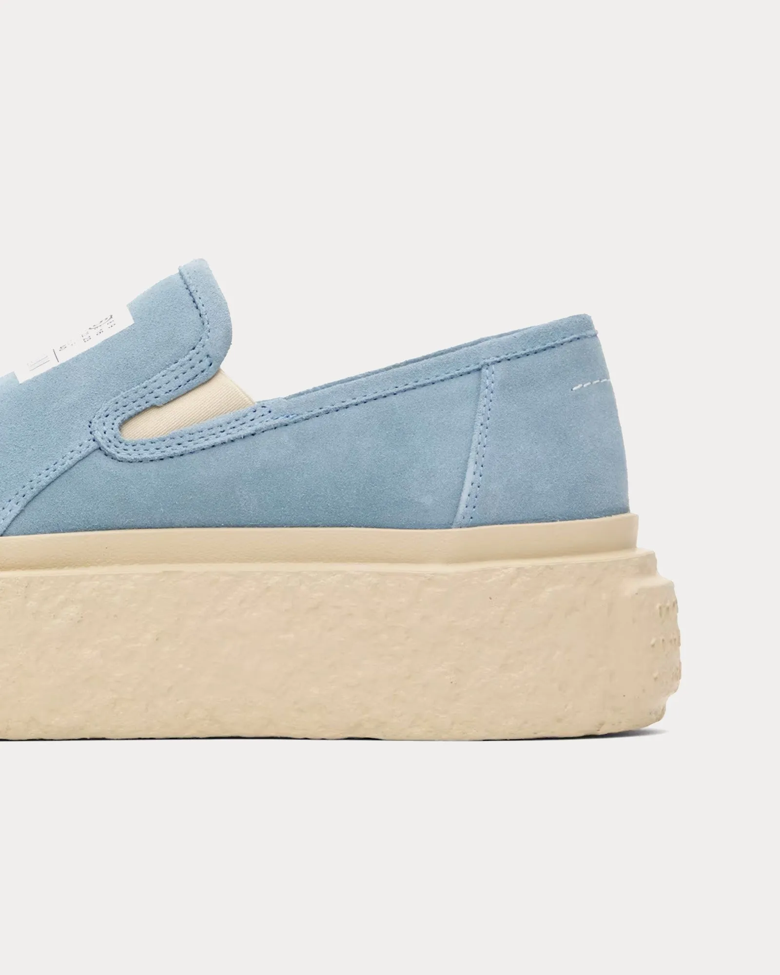 Platform Suede Skyway Blue Slip On Sneakers