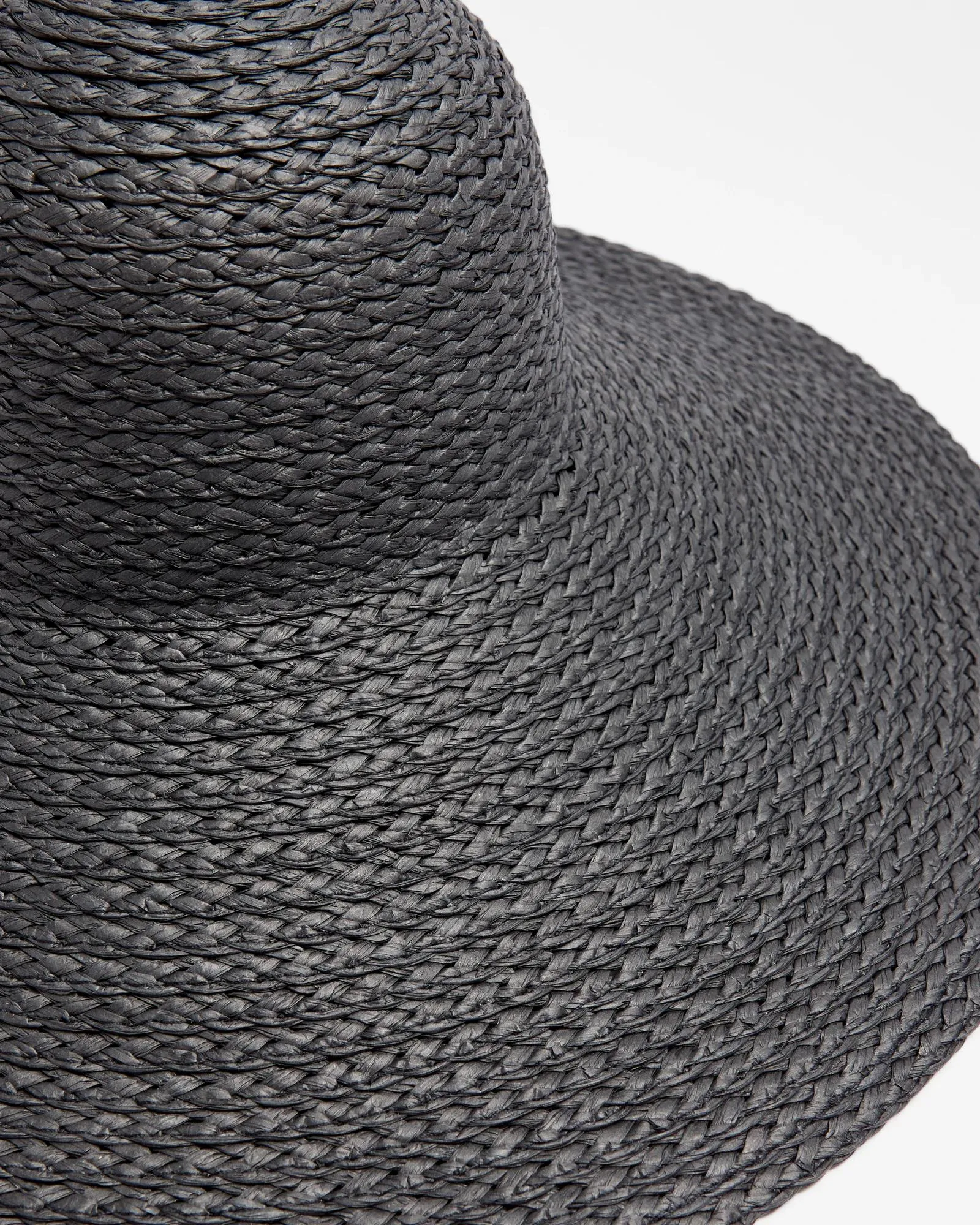 popular  Wide Brim Straw Hat - Black