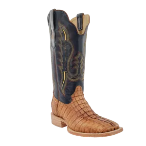 R. Watson Men's Saddle Hornback Caiman Tail Boots RW3010